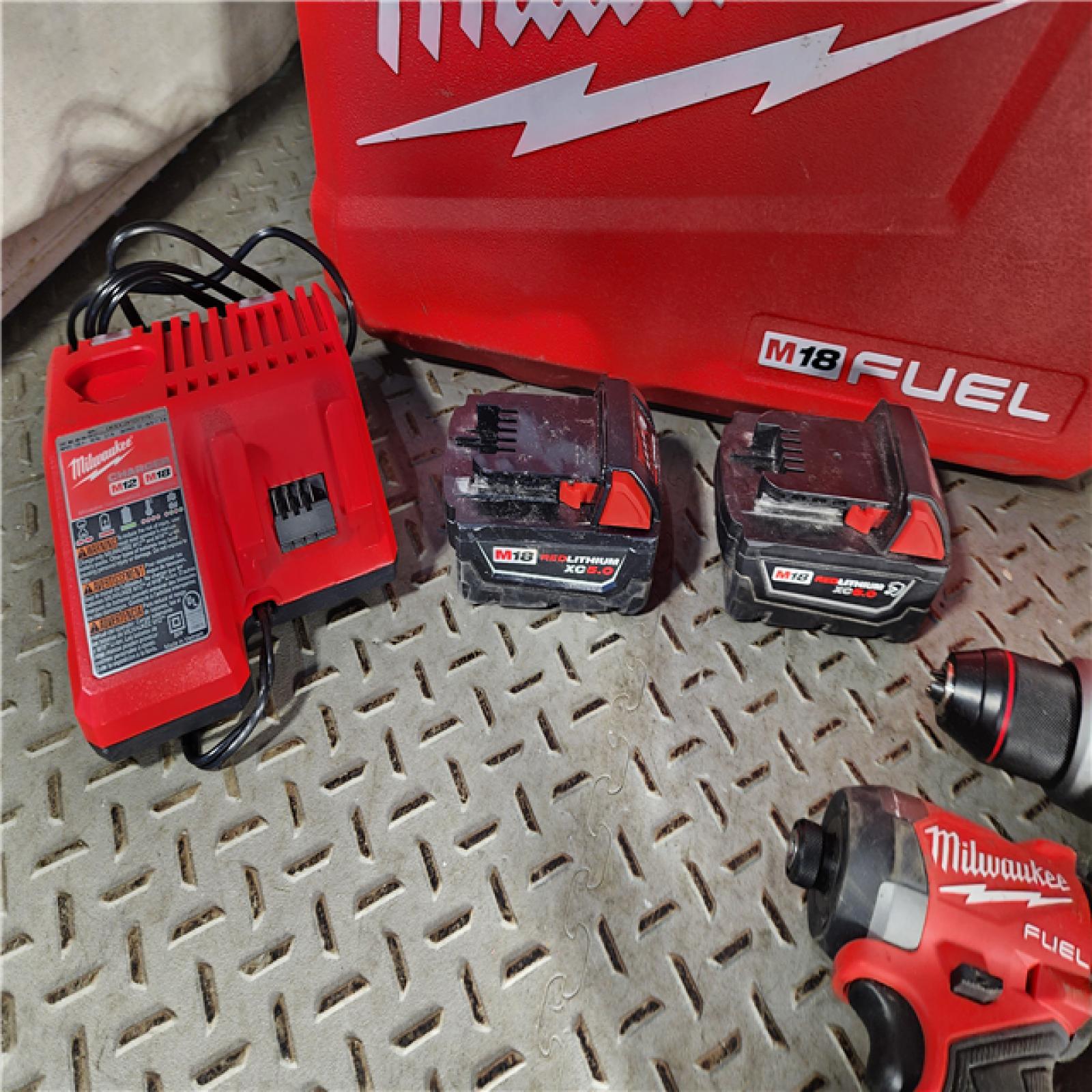 HOUSTON LOCATION - AS-IS M18 FUEL 18V Lithium-Ion Brushless Cordless Hammer Drill and Impact Driver Combo Kit (2-Tool) with 2 Batteries