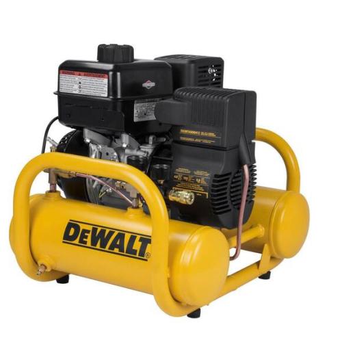 DALLAS LOCATION -  DEWALT 4 Gal. Portable Briggs and Stratton Gas Powered Oil Free Direct Drive Air Compressor