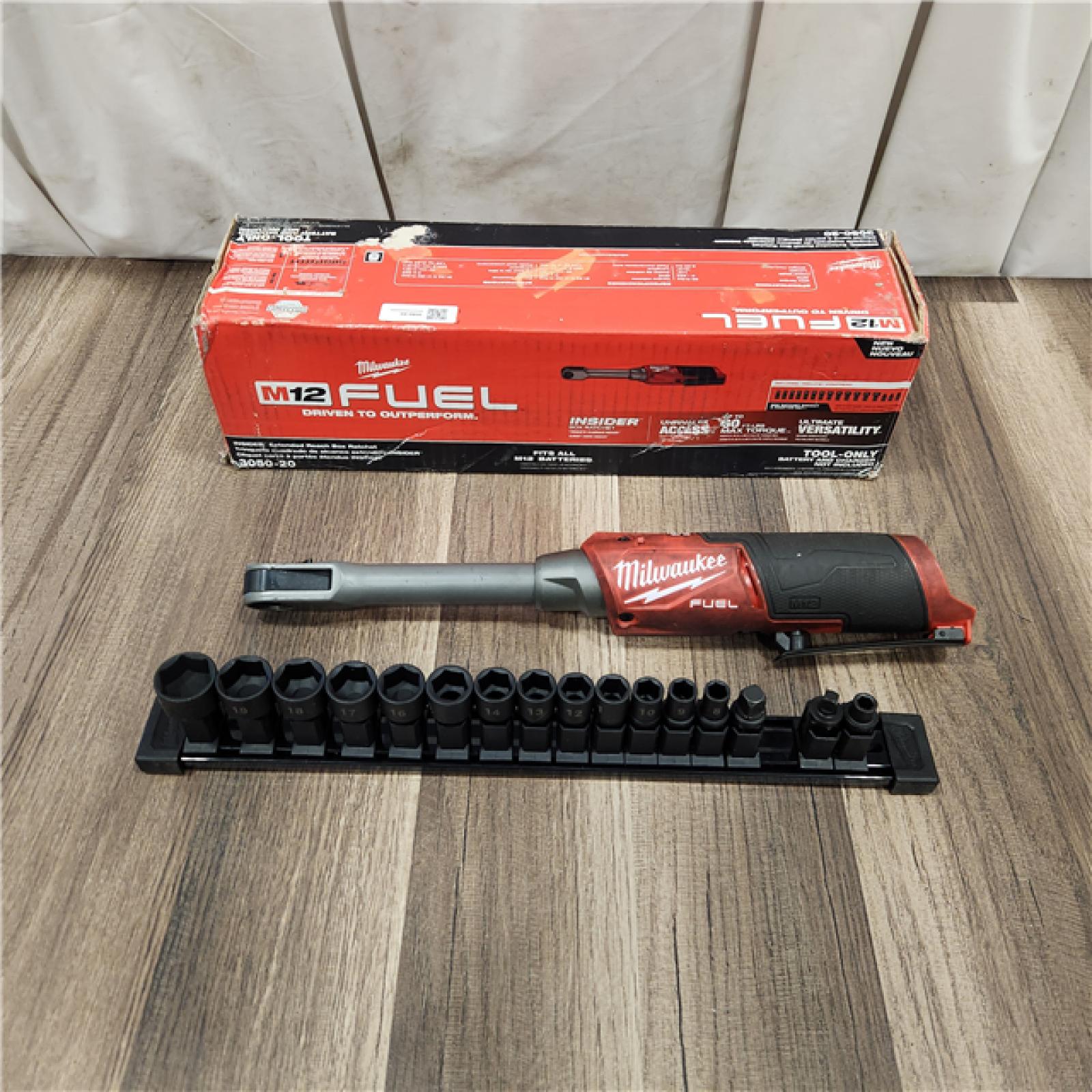 AS IS Milwaukee M12 FUEL 1/4 in. Cordless Brushless High Speed Ratchet (Tool Only)