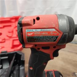 AS-IS Milwaukee M18 FUEL 18V Lithium-Ion Brushless Cordless Hammer Drill and Impact Driver Combo Kit (2-Tool) with 2 Batteries