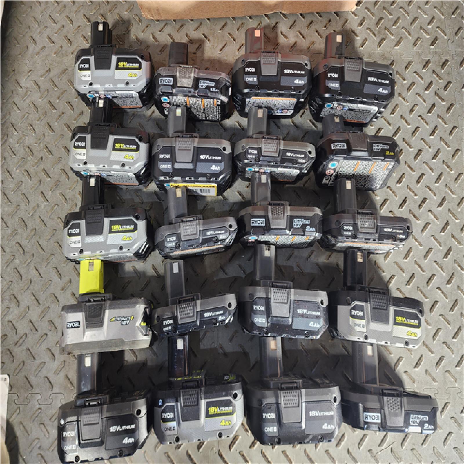 HOUSTON LOCATION - AS-IS RYOBI BATTERY PACK QTY - 20