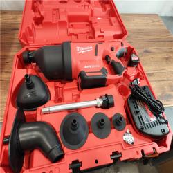 Good Milwaukee M12 Lithium-Ion Cordless Drain Cleaning Airsnake Air Gun Kit w/ Hard Case