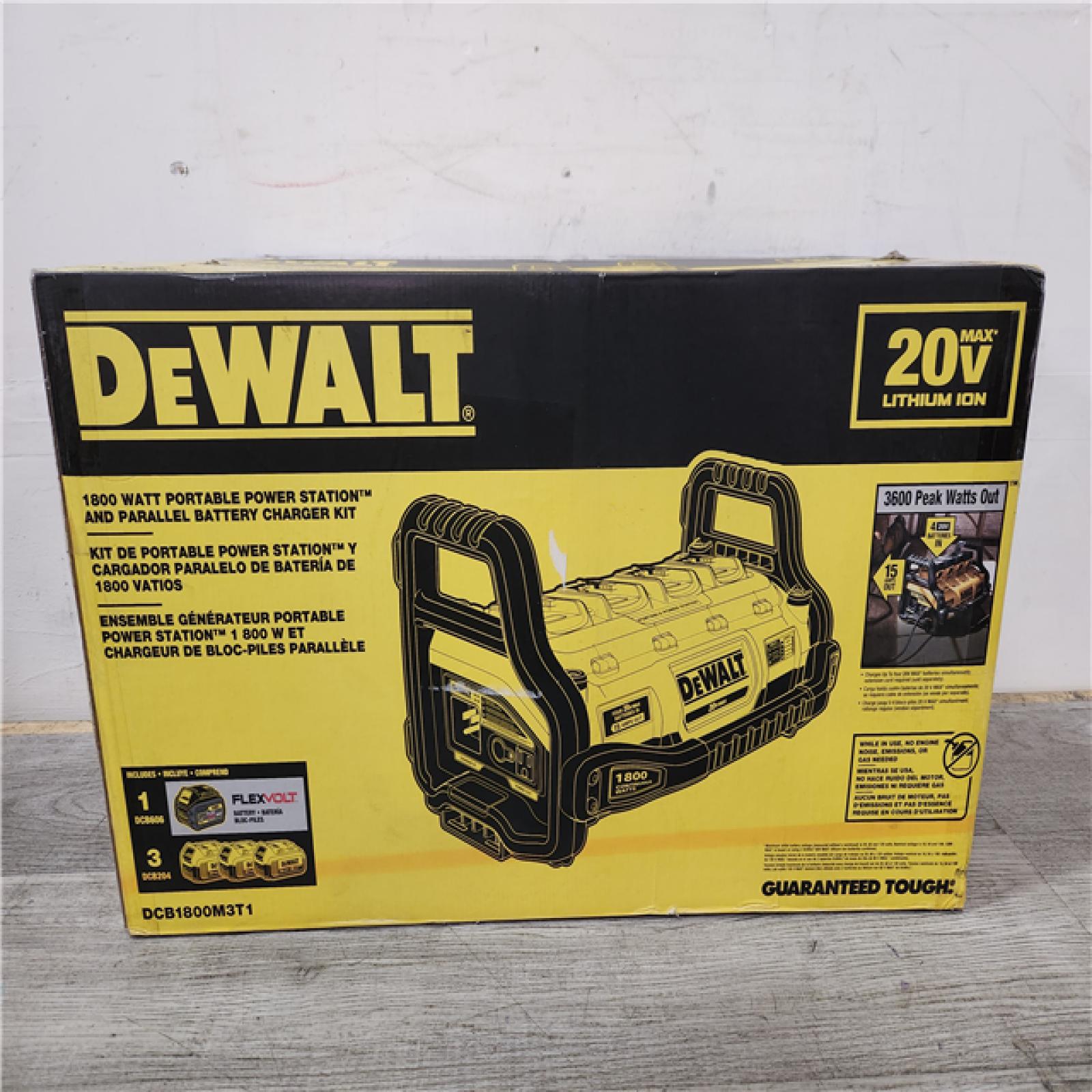 Phoenix Location NEW DEWALT 1800 Watt Portable Power Station and 20-Volt/60-Volt MAX Lithium-Ion Battery Charger with (1) 60V and (3) 20V Batteries