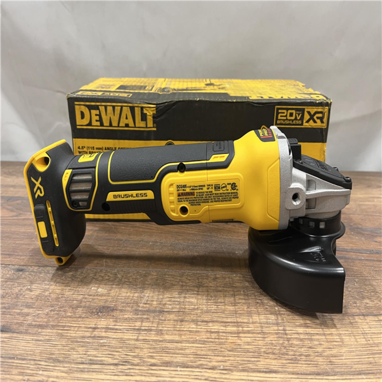 AS-IS DeWalt DCG405B 20V Max XR 4.5-Inch Slide Switch Small Angle Grinder (Tool Only)