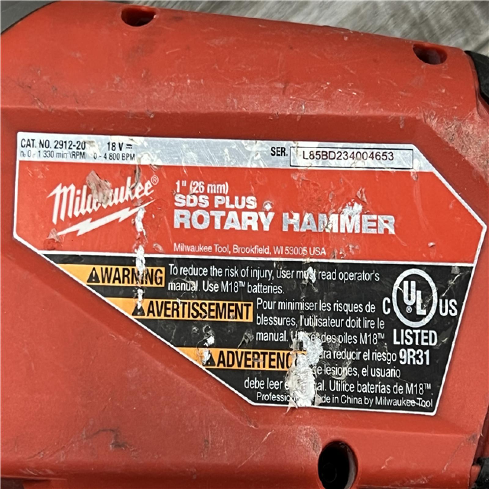 AS-IS Milwaukee M18 FUEL 1 SDS Plus Rotary Hammer