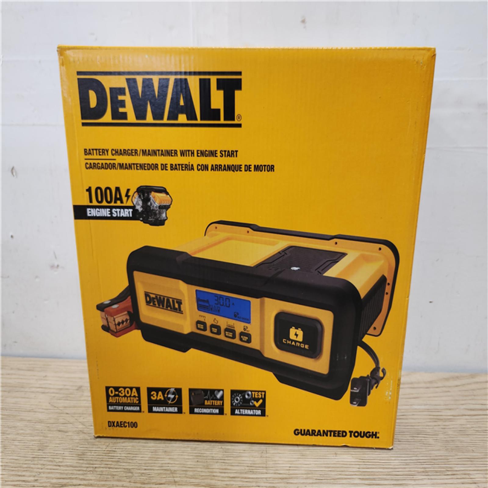 Phoenix Location DEWALT Professional 30 Amp Battery Charger, 3 Amp Battery Maintainer with 100 Amp Engine Start