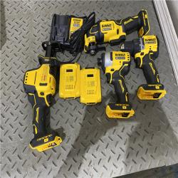 Houston location AS-IS DEWALT 20V MAX* XR 4-Tool Combo Kit