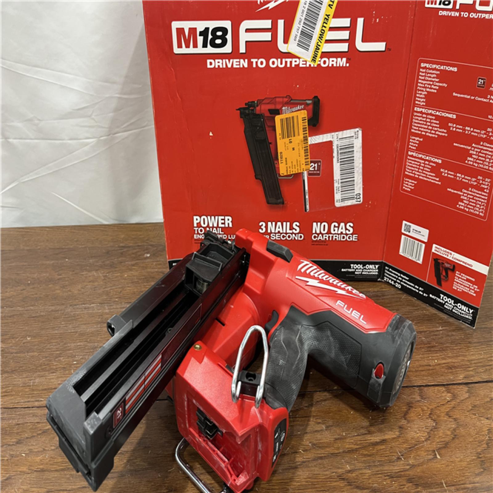 AS-ISMilwaukee 2744-20 M18 FUEL 21-Degree Cordless Framing Nailer (Tool Only)