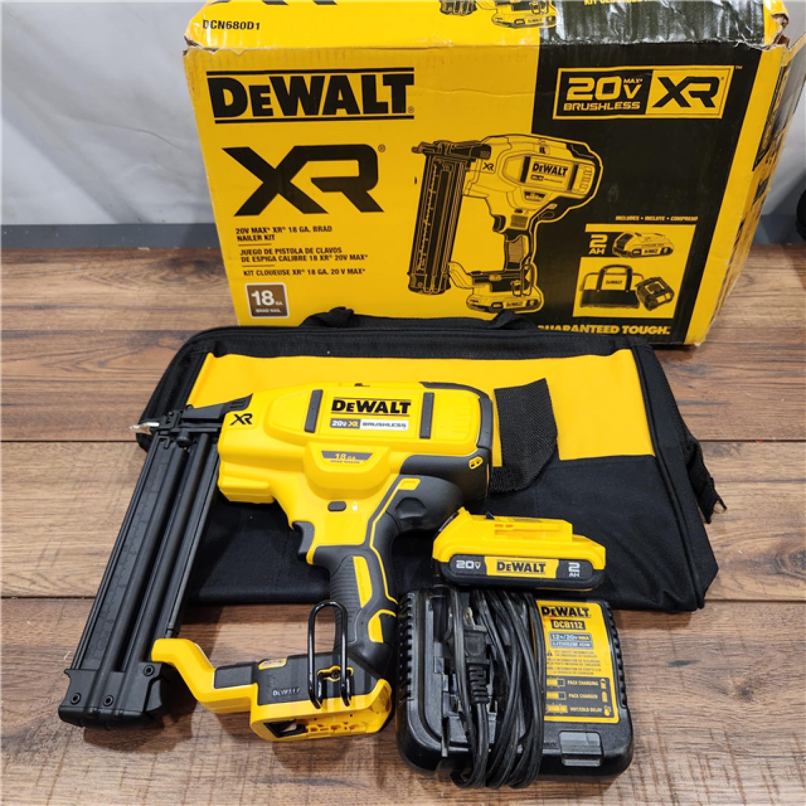 AS-IS DEWALT 20V MAX XR 18 Gauge Brad Nailer Kit