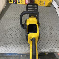 Houston location AS-IS DEWALT FLEXVOLT 60V MAX 16in. Brushless Cordless Battery Powered Chainsaw Kit with (1) FLEXVOLT ONLY TOOL