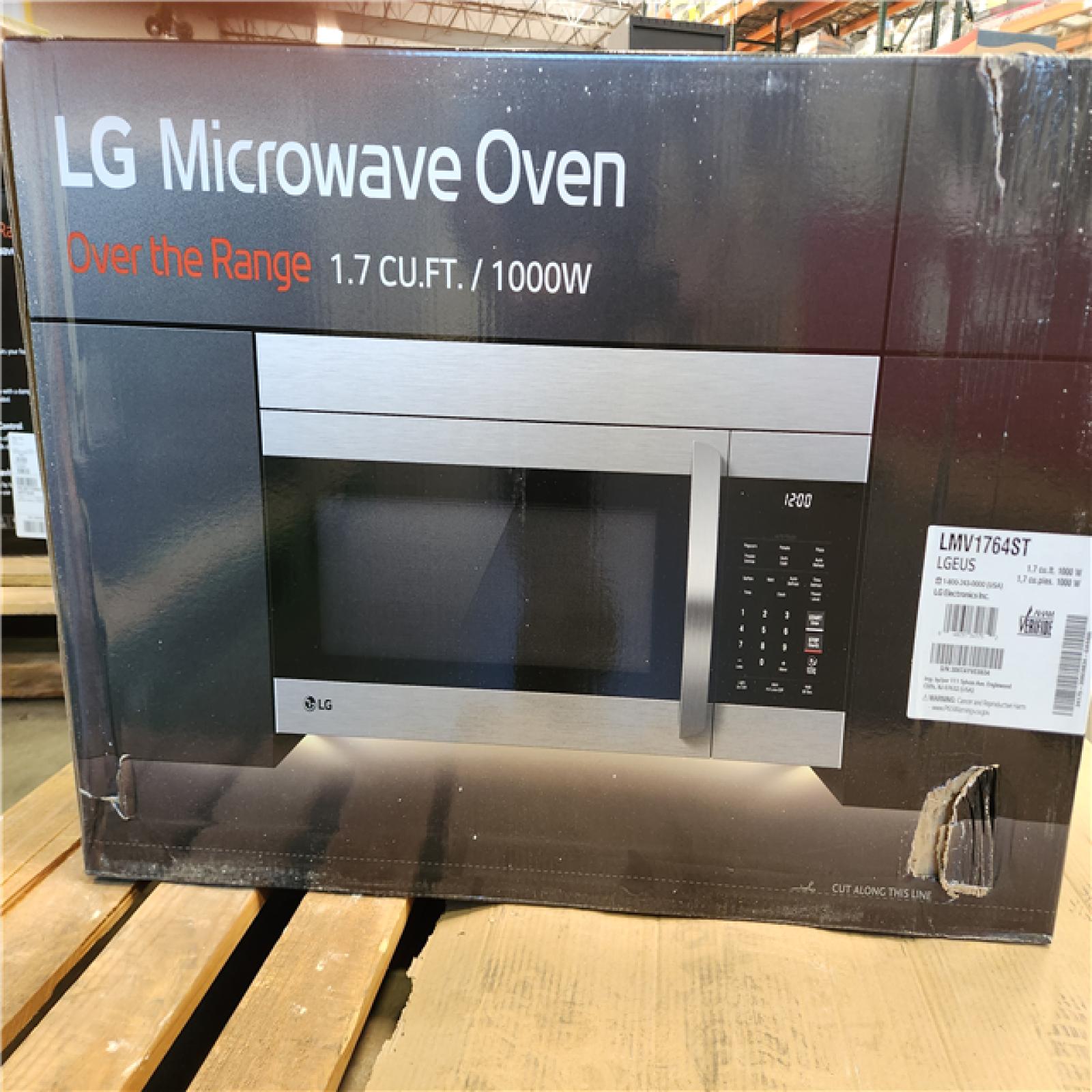 California NEW LG Microwave Oven Over The Range 1.7 cu.ft