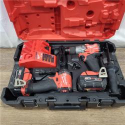 AS-IS M18 FUEL 18V Lithium-Ion Brushless Cordless Hammer Drill and Impact Driver Combo Kit (2-Tool) with 2 Batteries