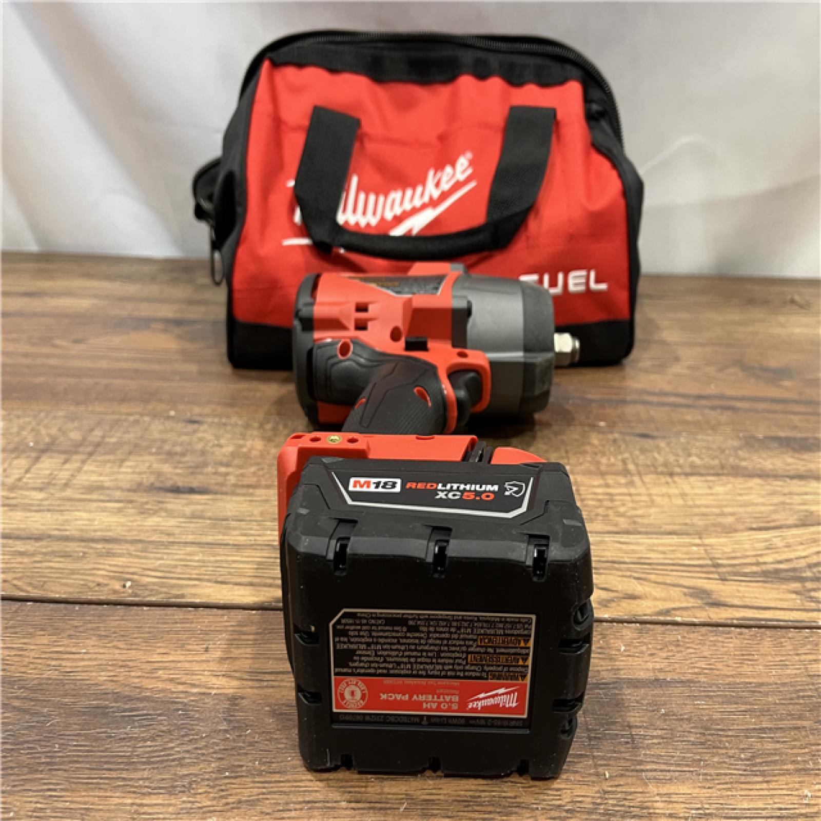 AS IS Milwaukee M18 1/2 in. Cordless Brushless High Torque Impact Wrench Kit (Battery & Charger)