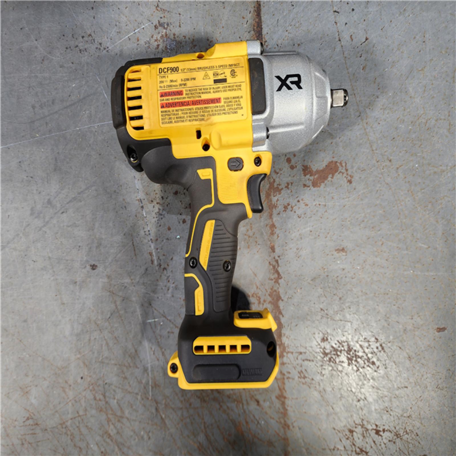 HOUSTON LOCATION - AS-IS DEWALT 20V MAX* XR 1/2  High Torque Impact Wrench with Hog Ring Anvil