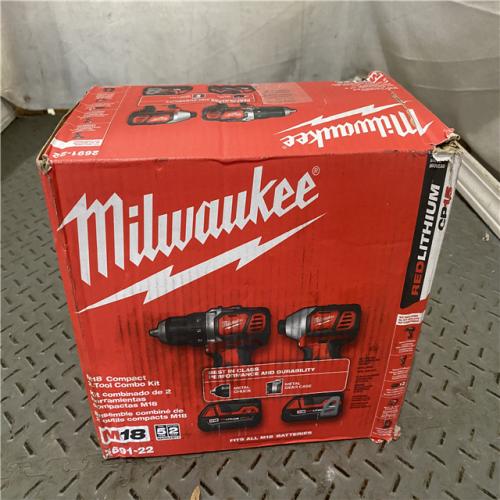 Houston location AS-IS Milwaukee Electric Tools 2691-22 MILWAUKEE M18 COMBO KITS LIKE NEW