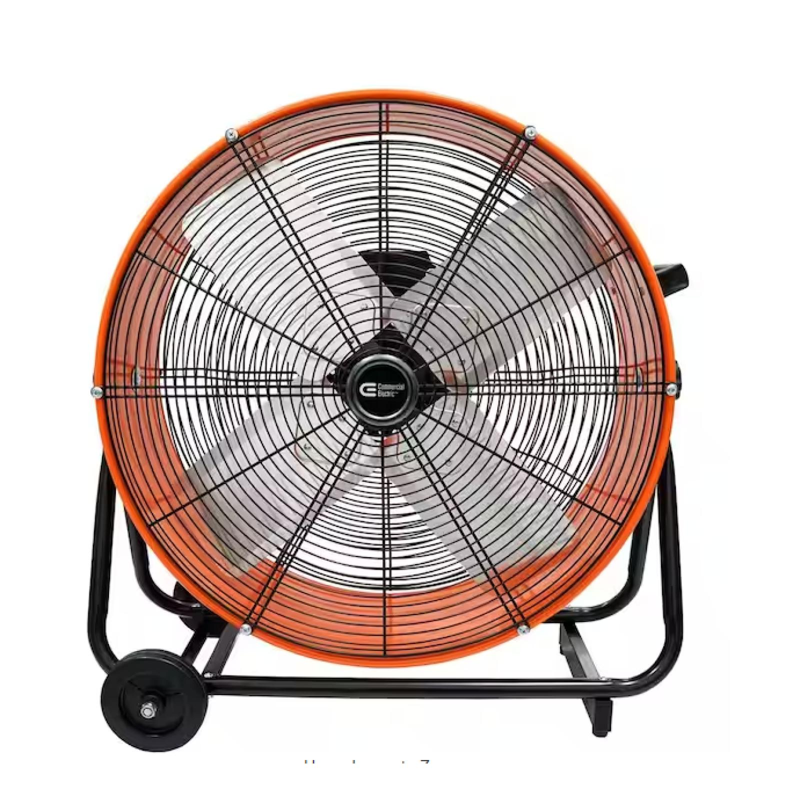 DALLAS LOCATION - Commercial Electric 24 in. 2-Speed Heavy Duty Tilt Drum Fan PALLET - (8 UNITS)