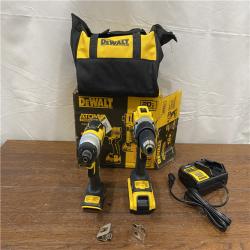 AS-IS DEWALT ATOMIC 20-Volt MAX Lithium-Ion Cordless Combo Kit (2-Tool) with (2) 2.0Ah Batteries, Charger and Bag