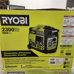 Dallas Location - As-Is Ryobi 2300-Watt Bluetooth Inverter Generator(Lot Of 2)