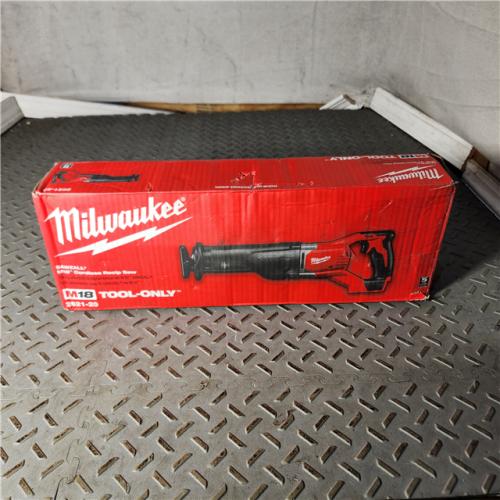 Houston location AS-IS MILWAUKEE M18 18V Lithium-Ion Cordless SAWZALL Reciprocating Saw (Tool-Only)