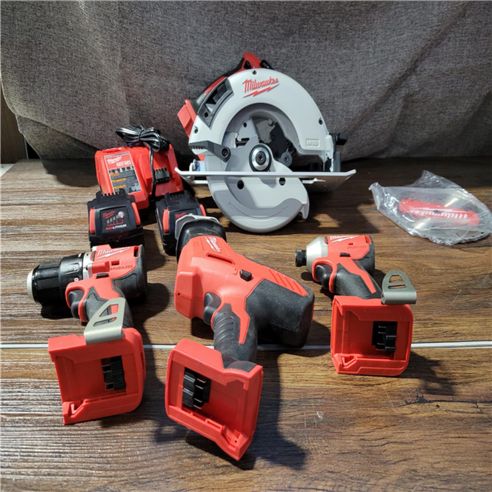 CALIFORNIA AS-IS MILWAUKEE M18 4-TOOL COMBO KIT