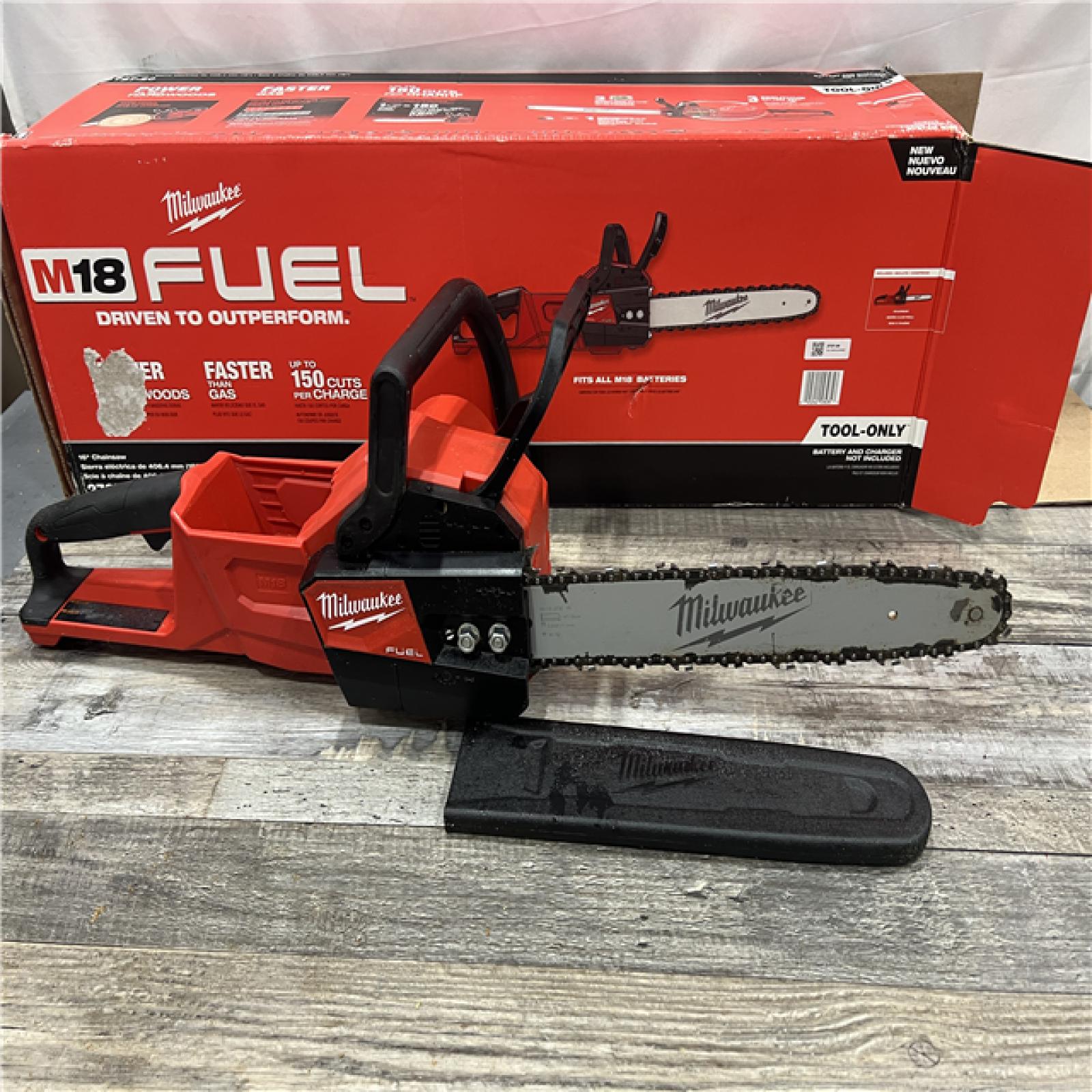 AS-IS Milwaukee M18 FUEL 16  18V Li-Ion Brushless Cordless Chainsaw Tool-Only 2727-20