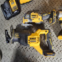 HOUSTON LOCATION - AS-IS DEWALT 20-Volt Maximum Lithium-Ion Cordless 4-Tool Combo Kit with (2) 4 Ah Batteries and Charger