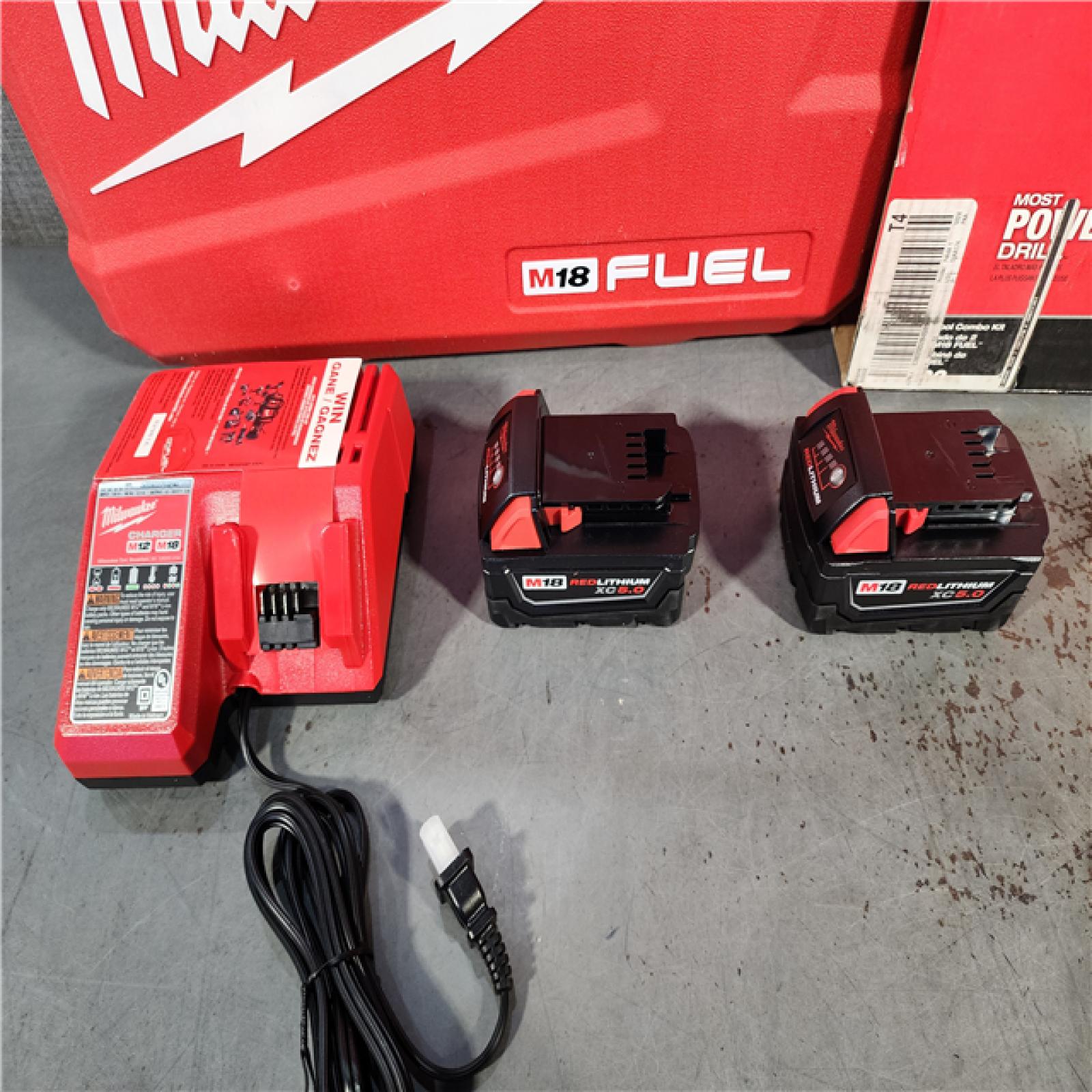 HOUSTON LOCATION - AS-IS M18 FUEL 18V Lithium-Ion Brushless Cordless Hammer Drill and Impact Driver Combo Kit (2-Tool) with 2 Batteries