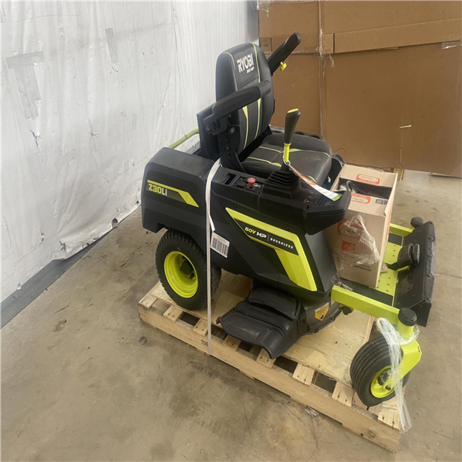 Houston Location AS IS - Ryobi 80v 30in, Cutting Width Riding Mower