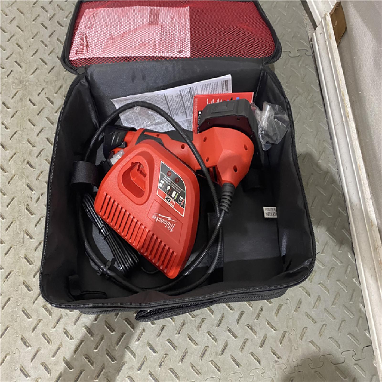 Houston location AS-IS MILWAUKEE M12 12V Lithium-Ion Cordless M-SPECTOR 360-Degree 4 Ft. Inspection Camera Kit