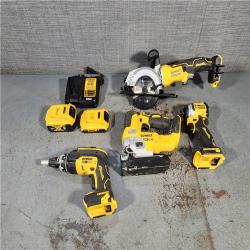 HOUSTON LOCATION - AS-IS DEWALT 4 TOOL COMBO KIT W/ (2) BATTERY & CHARGER