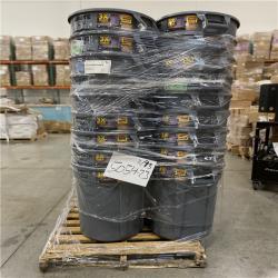 DALLAS LOCATION - Brute 32 Gal. Grey Vented Trash Can  ( PALLET 36  UNITS )