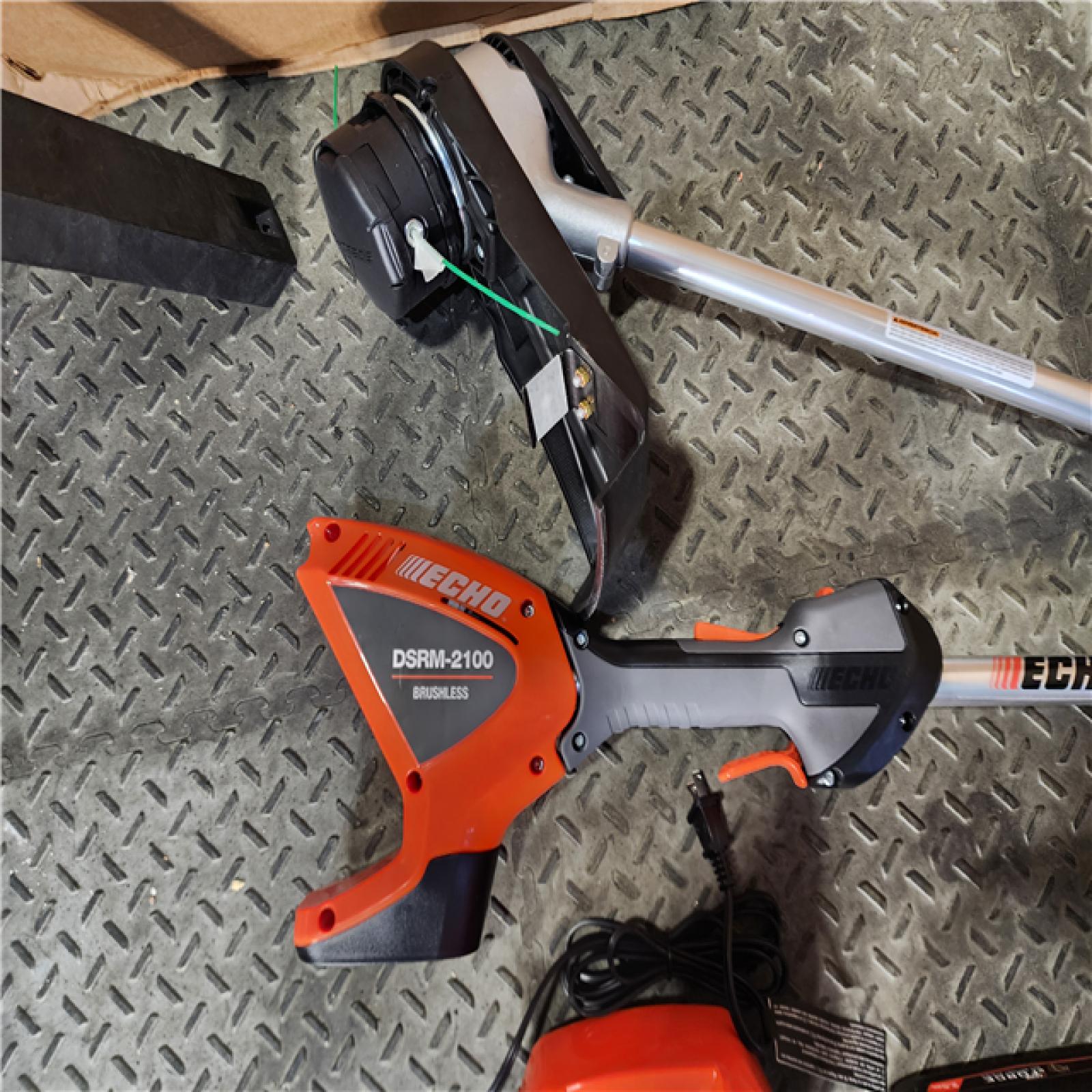 HOUSTON LOCATION - AS-IS (APPEARS LIKE NEW) Echo EFORCE 56V 16 in. Brushless Cordless Battery String Trimmer with 2.5Ah Battery and Charger - DSRM-2100