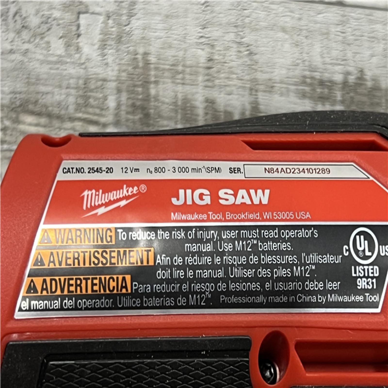 AS-IS Milwaukee 2545-20 12V Lithium-Ion Cordless Jig Saw (Tool-Only)