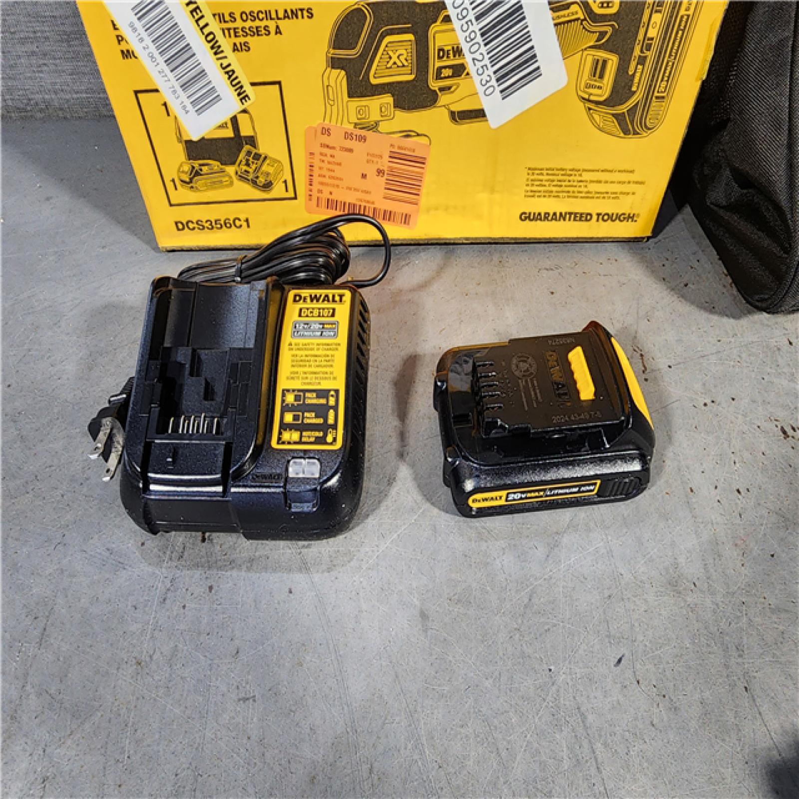 HOUSTON LOCATION - AS-IS (APPEARS LIKE NEW) DEWALT 20V MAX XR Cordless Brushless 3-Speed Oscillating Multi Tool with (1) 20V 1.5Ah Battery and Charger