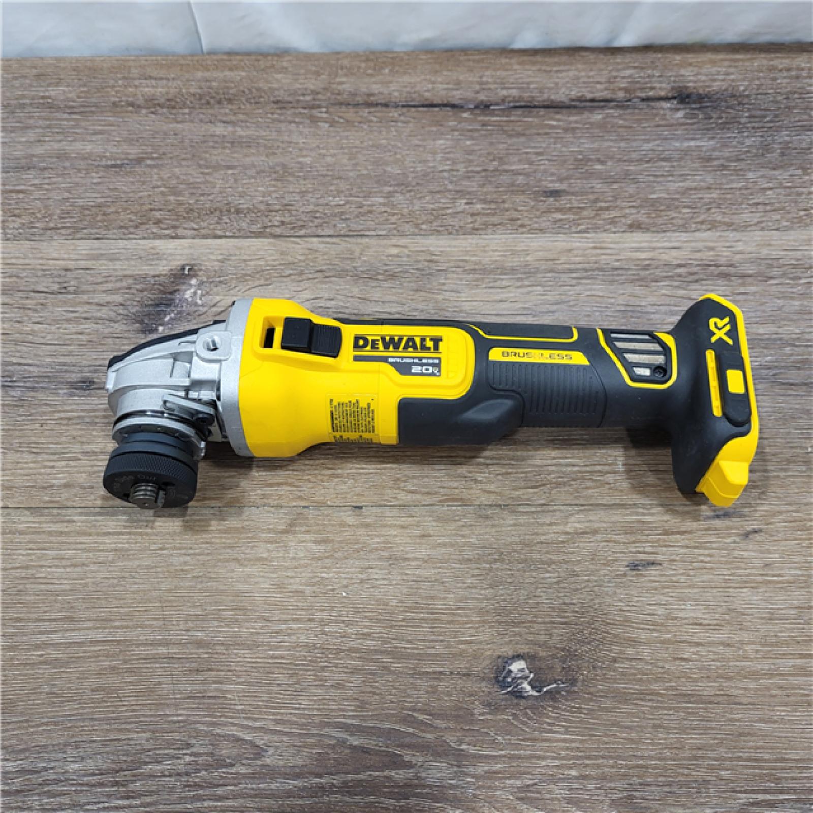 AS-IS DeWalt DCG405B 20V Max XR 4.5-Inch Slide Switch Small Angle Grinder (Tool Only)