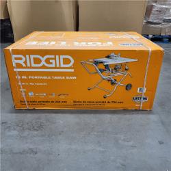 NEW! 15 Amp 10 in. Portable Corded Pro Jobsite Table Saw with Stand