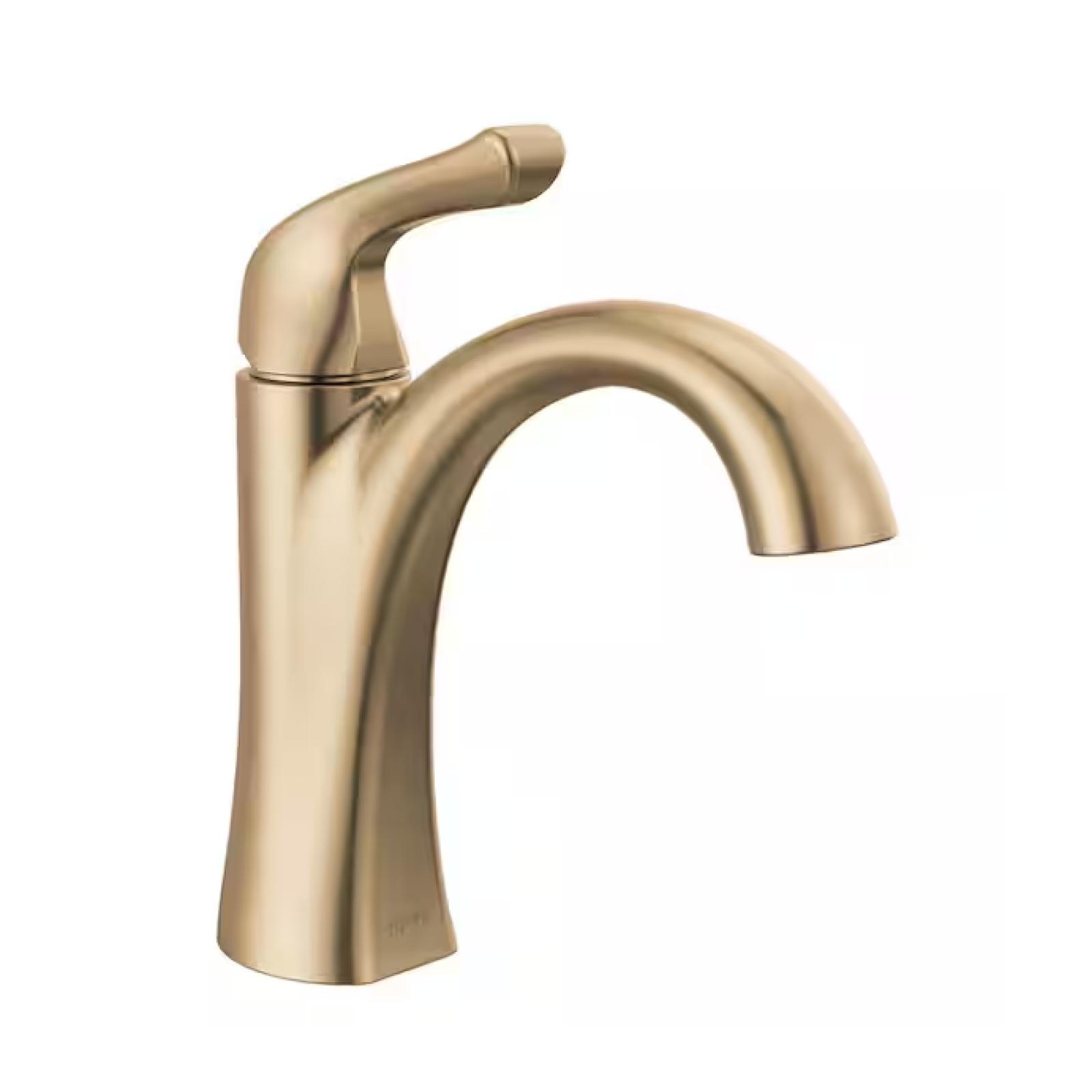 NEW! - Delta Arvo Single Hole Single-Handle Bathroom Faucet in Champagne Bronze