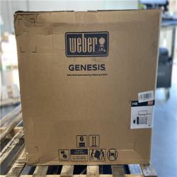 DALLAS LOCATION - Weber Genesis S-435 4-Burner Liquid Propane Gas Grill in Stainless Steel with Side Burner