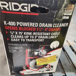 Dallas Location - As-Is K-400 Drain Cleaning Snake Auger