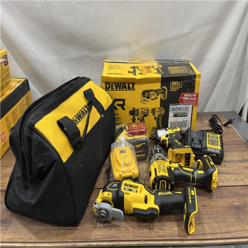 AS-IS DEWALT 20-Volt Lithium-Ion Cordless 3-Tool Combo Kit with FLEXVOLT 9 Ah and 20V 6 Ah Batteries and Charger