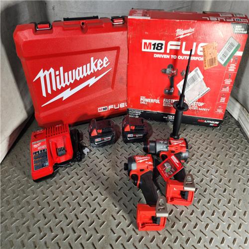 HOUSTON LOCATION - AS-IS (APPEARS LIKE NEW) M18 FUEL 18V Lithium-Ion Brushless Cordless Hammer Drill and Impact Driver Combo Kit (2-Tool) with 2 Batteries