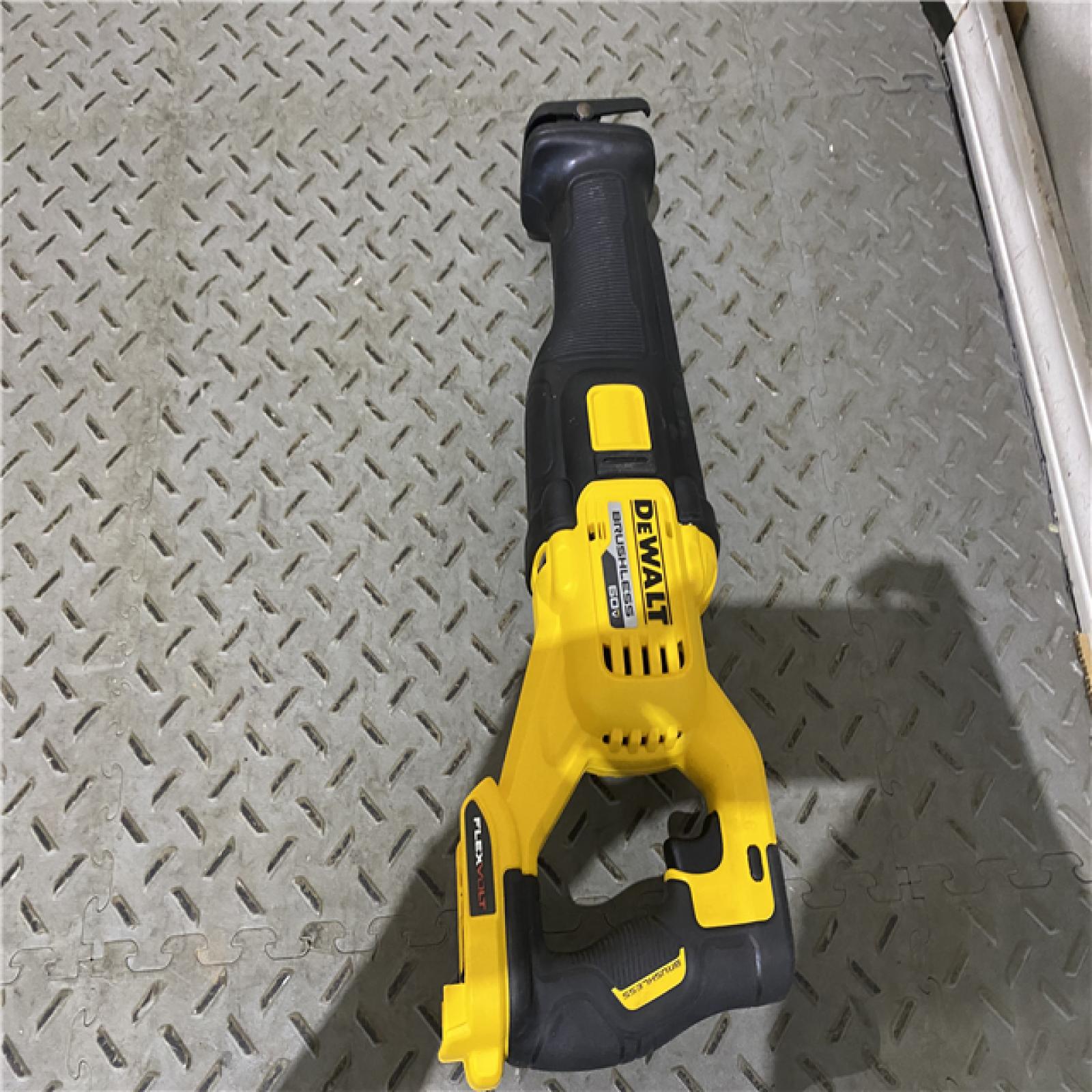 Houston location AS-IS DeWalt DCS389B FLEXVOLT 60V MAX Cordless Brushless Reciprocating Saw (Tool-Only)