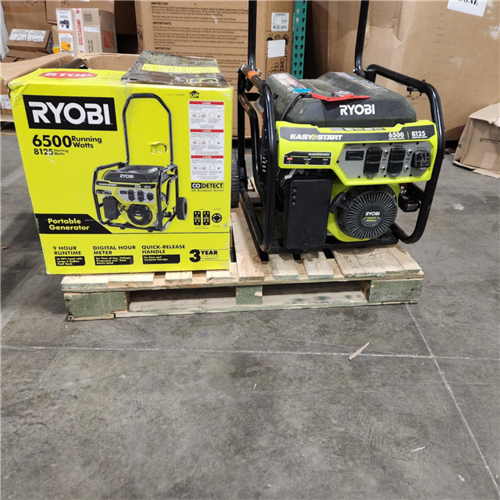 Dallas Location - As-Is RYOBI 6,500-Watt Gasoline Portable Generator (Lot Of 2)