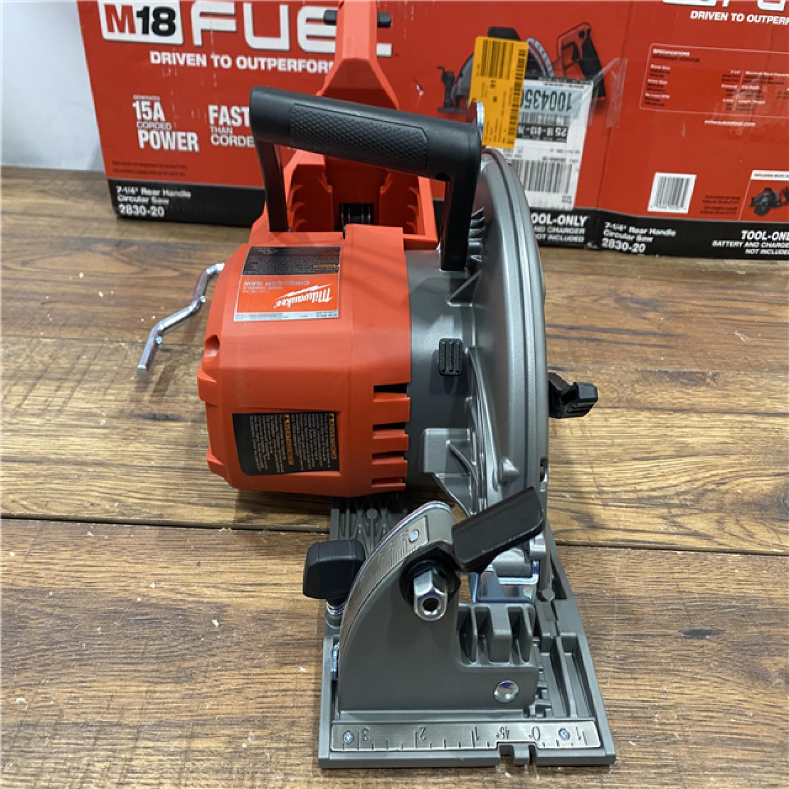 AS IS MMilwaukee 2830-20 Rear Handle Circular Saw M18 FUEL 7-1/4  Cordless Brushless Tool Only