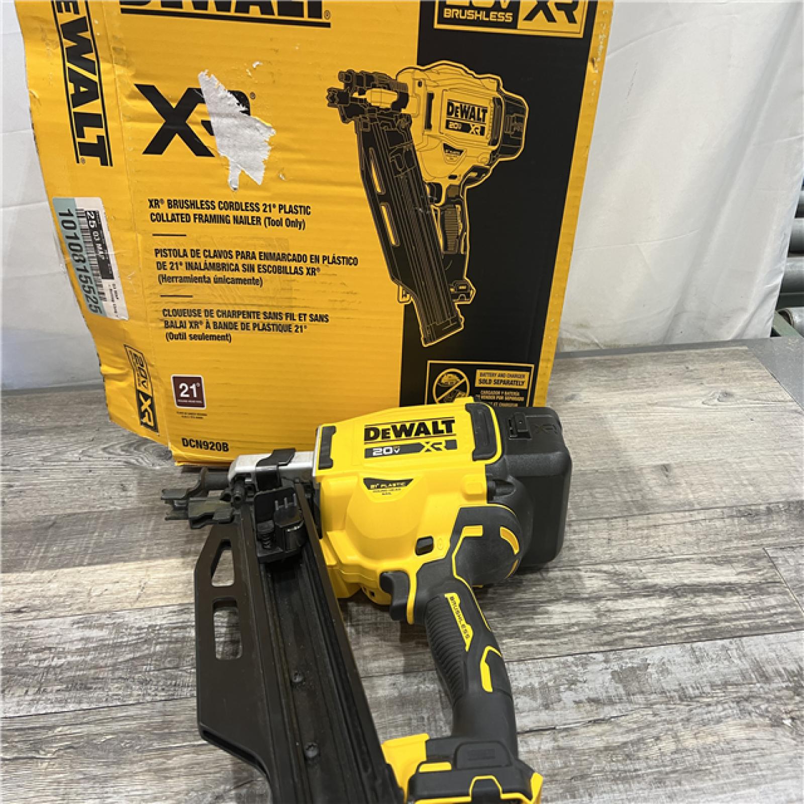 AS-IS DEWALT 20-Volt 21Â° Cordless Framing Nailer (Tool-Only)