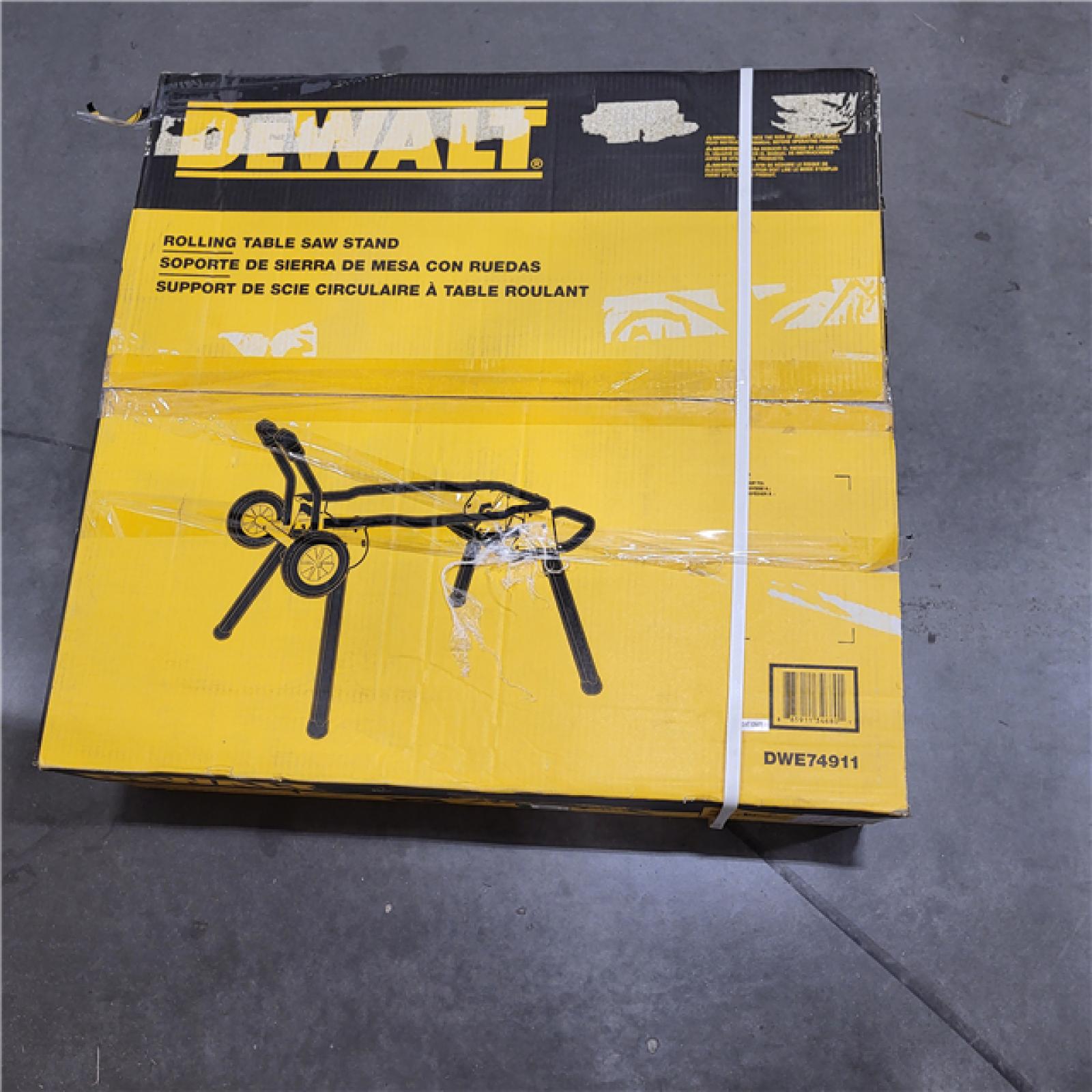 NEW! DEWALT 31.5 lbs. Rolling Table Saw Stand