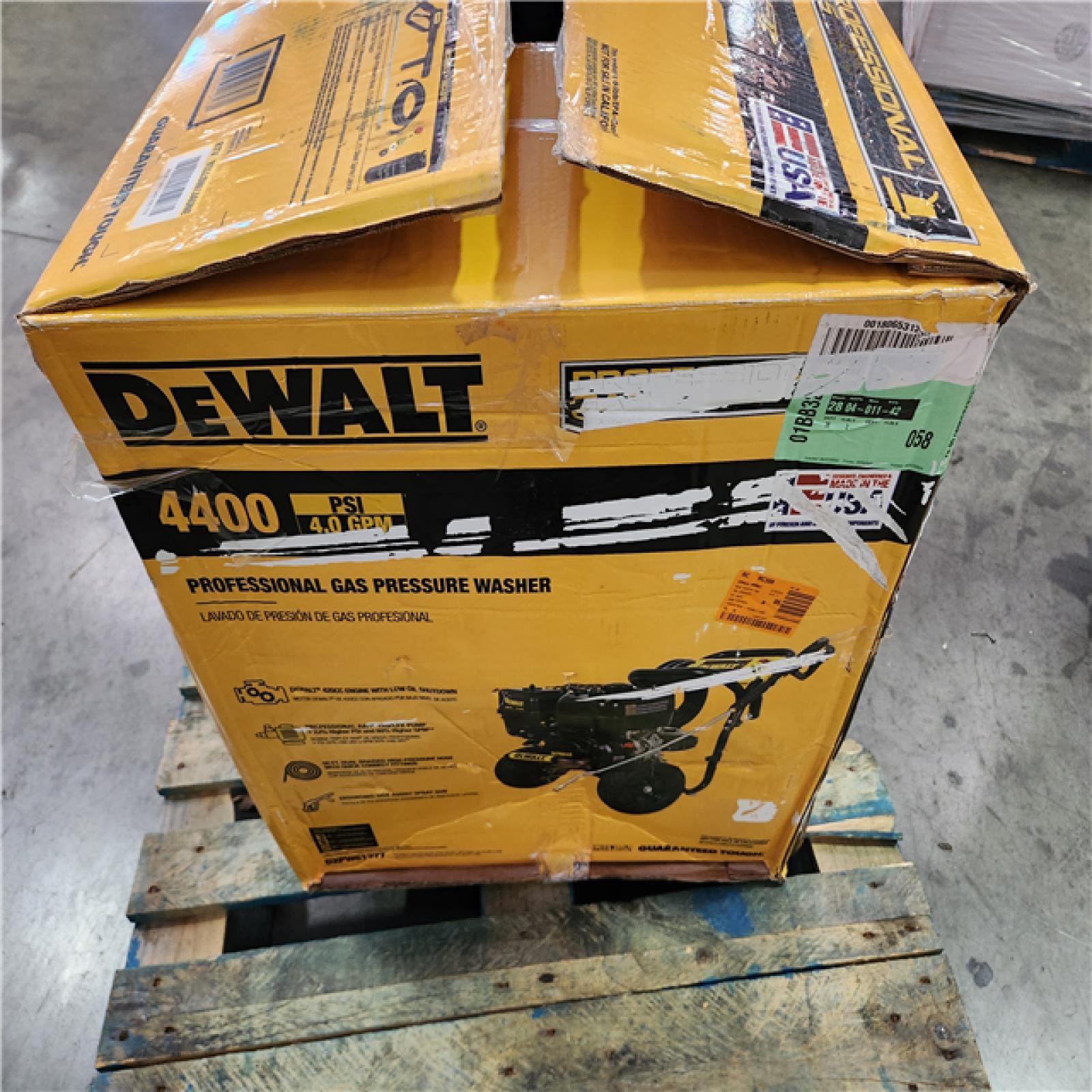 California AS-IS DEWALT 4400 PSI 4.0 GPM Gas Cold Water Pressure Washer with 420cc Engine