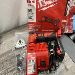 AS-IS Milwaukee 2626-21 M18 18-Volt Lithium-Ion Cordless Oscillating Multi-Tool Kit