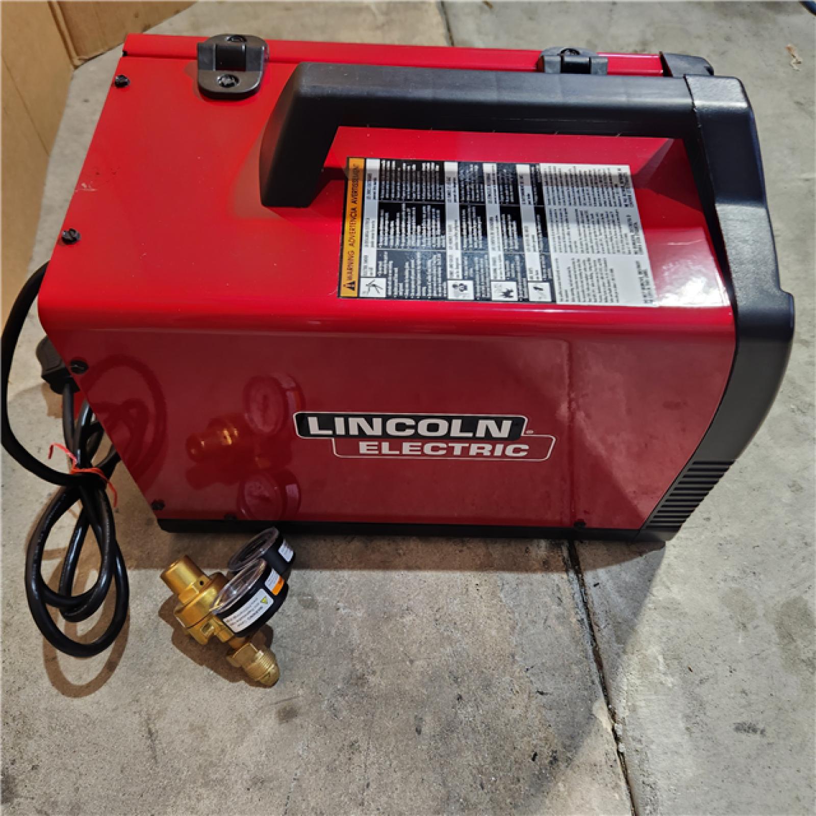 Houston location AS-IS  LINCOLN Weld-Pak 180 Amp MIG Flux-Core Wire Feed Welder, 230V, Aluminum Welder with Spool Gun Sold Separately