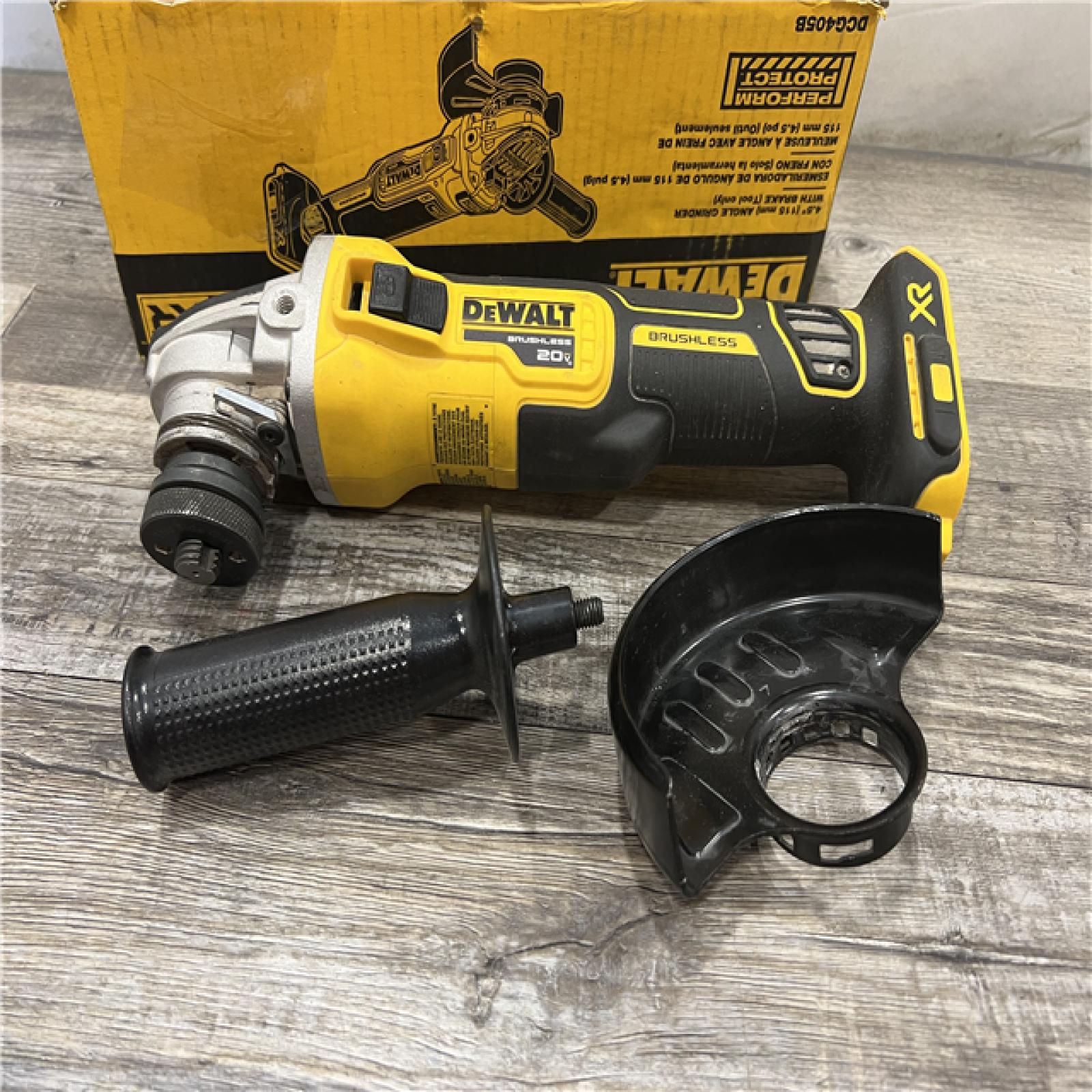 AS-IS DeWalt DCG405B 20V Max XR 4.5-Inch Slide Switch Small Angle Grinder (Tool Only)